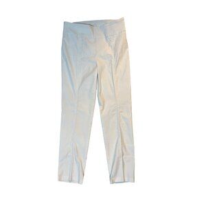 New Directions Petite 10P White Slim-Fit Pull-On Pants 1791